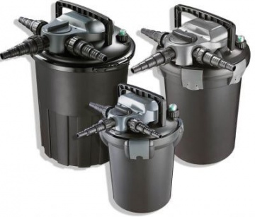 ​AQUAFORTE DRUCKFILTER MIT UV-C & RÜCKSPÜL FUNKTION CBF-4000 (PL 9Watt UVC)