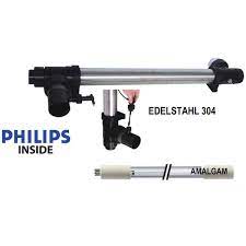 EDELSTAHL UVC 130W AMALGAM MIT DURCHFLUSSMESSER 